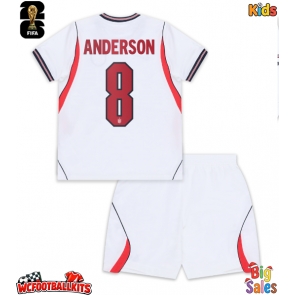 England Elliot Anderson #8 Replica Home Stadium Kit for Kids World Cup 2026 Short Sleeve (+ pants)